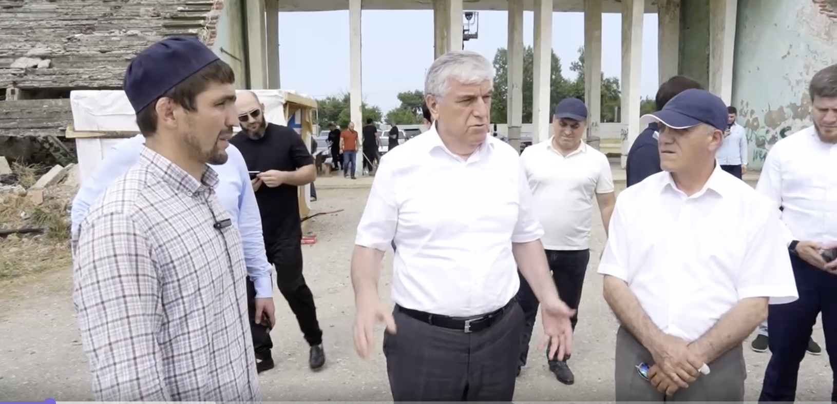 Юсуп Умавов посетил площадки ддя обряда жертвоприношения во время праздника Курбан-байрам