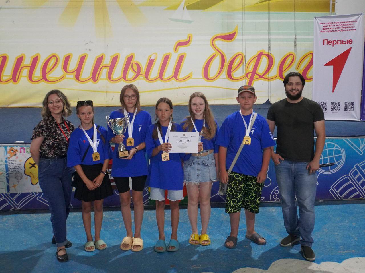 Школьный этап зачета Чемпионата Дагестана по интеллектуальным играм провели для Белгородских детей в рамках смены Движения Первых