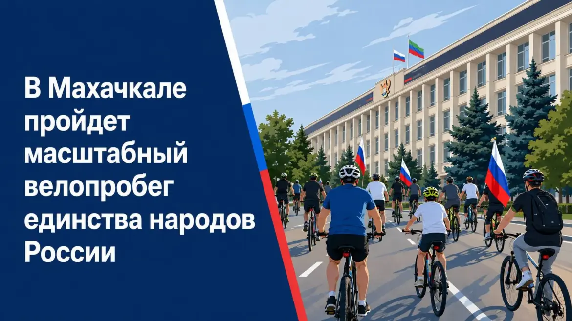 Велопробег, посвященный единству народов России, пройдет в Махачкале
