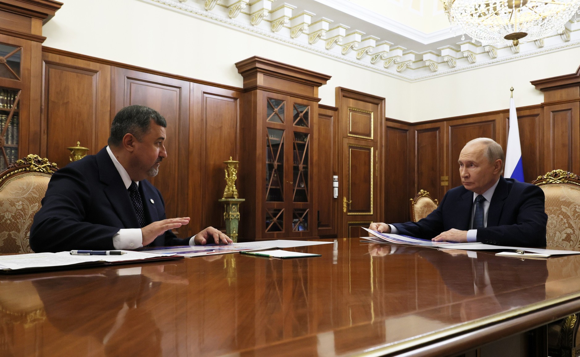 Федор Щукин доложил Владимиру Путину о ликвидации последствий паводков в Дагестане
